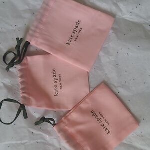 LOT of 3 Kate Spade Jewlery Dust Bags